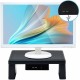 DAC Stax Ergonomic Height Adjustable Monitor Stand with 2 USB Ports - 66 lb Load Capacity - 4.8" Height x 13" Width x 10.5" Dept