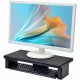 DAC Stax Ergonomic Height Adjustable Ultra Wide Monitor Stand - 66 lb Load Capacity - 4.8" Height x 22" Width x 10.5" Depth - Pl