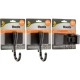 Duck Brand EasyMounts Heavy-Duty Garage Kit - 15 lb (6.80 kg), 50 lb (22.68 kg) Capacity - for Home, Garage, Broom, Shovel - Bla