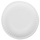 Dixie Basic 6" Lightweight Paper Plates by GP Pro - 100 / Pack - Microwave Safe - 6" Diameter - White - Paper Body - 12 / Carton