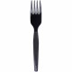 Dixie Medium-weight Disposable Forks Grab-N-Go by GP Pro - 100/Box - Fork - 100 x Fork - Black