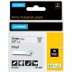 Dymo Rhino Industrial Vinyl Labels - 15/32" Width x 18 3/64 ft Length - Permanent Adhesive - Rectangle - Thermal Transfer - Blac