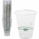 Eco-Products 12 oz GreenStripe Cold Cups - 50 / Pack - Clear, Green - Polylactic Acid (PLA) - Cold Drink