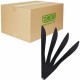 Eco-Products 6" Recycled Polystyrene Knives - 20/Carton - Black