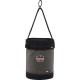 Arsenal 5960T Bucket - Reinforced, Handle, Pocket, Durable, Storm Drain - 14" - Plastic, Nylon, Nickel Plated, Synthetic Leather