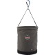 Arsenal 5945 Swiveling Carabiner Canvas Hoist Bucket - Reinforced, Handle, Pocket, Durable, Storm Drain - 17.8" - Plastic, Nylon