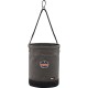 Arsenal 5960 Canvas Hoist Bucket with D-Rings - Reinforced, Handle, Pocket, Durable, Storm Drain - 14" - Plastic, Nylon, Nickel 