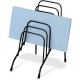 Fellowes Wire Step File Jr. - 6 Compartment(s) - 7.8" Height x 4.4" Width x 6.5" DepthDesktop - Black - Steel - 1 Each