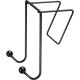 Fellowes Wire Partition Additions Double Coat Hook - 2 Hooks - for Coat, Umbrella, Sweater, Wall - Plastic, Wire - Black - 1 Eac
