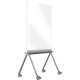 Ghent Roam Mobile Whiteboard - 36" (3 ft) Width x 45" (3.8 ft) Height - White Surface - Satin Aluminum Frame - Rectangle - Verti