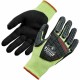 Ergodyne ProFlex 7141 Nitrile-Coated DIR Level 4 Cut-Resistant Gloves - Nitrile, Polyurethane Coating - XXL Size - Lime - Cut Re