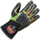 Ergodyne ProFlex 925F(x)Standard Dorsal Impact-Reducing Gloves - Small Size - Lime - Impact Resistant, High Visibility, Non-slip