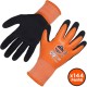 Ergodyne ProFlex 7551 A5 Coated Waterproof Gloves - Nitrile, Latex Coating - Extra Large Size - Orange - Water Proof, Machine Wa