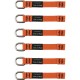 Squids 3700 Web Tool Tether Attachment - D-Ring Tool Tails - 2lbs (6-Pack) - 0.3" Width x 9.5" Height x 4" Length - 6 Pack - Ora