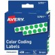 Avery 1/4" Color-Coding Labels - - Height1/4" Diameter - Permanent Adhesive - Round - Green - 450 / Pack - Self-adhesive