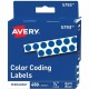 Avery 1/4" Color-Coding Labels - - Height1/4" Diameter - Permanent Adhesive - Round - Dark Blue - 450 / Pack - Self-adhesive