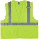 GloWear 8225HL Type R Class 2 Standard Solid Vest - Large/Extra Large Size - Hook & Loop Closure - Fabric, Polyester - Lime - Po
