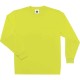 GloWear 8091 Non-Certified Long Sleeve T-Shirt - Medium Size - Polyester - Lime
