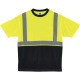 GloWear 8289BK Type R Class 2 Front T-Shirt - 4XL Size - Polyester - Lime, Black
