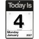 At-A-Glance "Today Is"Wall Calendar - Small Size - Julian Dates - Daily - 12 Month - January 2025 - December 2025 - 1 Day Single