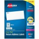 Avery Easy Peel Return Address Labels with Sure Feed Technology - 1/2" Width x 1 3/4" Length - Permanent Adhesive - Rectangle - 