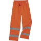 GloWear 8915 Class E Rain Pants - For Rain Protection - Large (L) Size - Orange - 300D Oxford Polyester, Polyurethane, Polyester