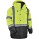GloWear 8384 Type R Class 3 Hi-Vis Quilted Thermal Parka - Recommended for: Accessories, Construction, Baggage Handling - Small 