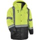 GloWear 8384 Type R Class 3 Hi-Vis Quilted Thermal Parka - Recommended for: Accessories, Construction, Baggage Handling - Large 