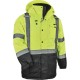 GloWear 8384 Type R Class 3 Hi-Vis Quilted Thermal Parka - Recommended for: Accessories, Construction, Baggage Handling - 2-Xtra