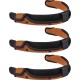Skullerz 8984 Hard Hat Sweatband Replacement (3-Pack) - 3 Pack - Hook & Loop Attachment - Orange