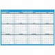 At-A-Glance Horizontal Reversible Erasable Wall Calendar - Large Size - Julian Dates - Yearly - 12 Month - January 2025 - Decemb