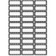 Ashley Dry Erase Black/White Dots Nameplate Magnets - Magnetic - Dotted - Die-cut, Write on/Wipe off - Black, White - 1 / Pack