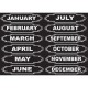 Ashley Magnetic Chalkboard Days of the Week - 12 - Die-cut, Write on/Wipe off - 1 Each - Multicolor