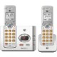 AT&T EL52215 DECT 6.0 Cordless Phone - Silver, Black - Cordless - 1 x Phone Line - 2 x Handset - Speakerphone - Answering Machin