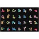 Flagship Carpets Schoolgirl Alphabet Pictures Rug - 91.20" Length x 12 ft Width - Rectangle - Primary