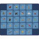 Flagship Carpets See My Alphabet Classroom Rug - Floor Rug - 13.17 ft Length x 10.50 ft Width x 0.50" Thickness - Rectangle - Bl
