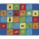 Flagship Carpets See My Alphabet Classroom Rug - Floor Rug - 13.17 ft Length x 10.50 ft Width x 0.50" Thickness - Rectangle - Mu