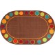 Flagship Carpets Calm Sitting Spots Oval Rug - Classic - 13.16 ft Length x 10.75 ft Width - Oval - Multicolor - Nylon