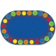 Flagship Carpets Cheerful Sitting Spots Oval Rug - Classic - 13.16 ft Length x 10.75 ft Width - Oval - Multicolor - Nylon