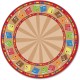 Flagship Carpets Calm Circle Time Books Round Rug - 12 ft Diameter - Circle - Multicolor