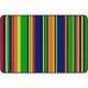 Flagship Carpets Basics Stripes Classroom Rug - 48" Length x 72" Width - Rectangle - Primary - Nylon
