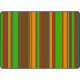 Flagship Carpets Basics Stripes Classroom Rug - 72" Length x 100.80" Width - Rectangle - Muted - Nylon