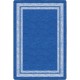 Flagship Carpets Double Light Tone Border Blue Rug - 100" Length x 72" Width x 0.50" Thickness - Rectangle - Blue
