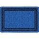 Flagship Carpets Double Dark Tone Border Blue Rug - 100" Length x 72" Width x 0.50" Thickness - Rectangle - Blue