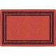 Flagship Carpets Double Dark Tone Border Red Rug - 12 ft Length x 90" Width x 0.50" Thickness - Rectangle - Red