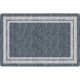 Flagship Carpets Double Light Tone Border Gray Rug - 100" Length x 72" Width x 0.50" Thickness - Rectangle - Gray