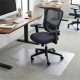 Lorell Low Pile Wide Lip Economy Chairmat - Carpeted Floor - 53" Length x 45" Width x 0.095" Thickness - Lip Size 12" Length x 2
