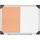 Lorell Combo Dry-Erase/Cork Board - 18" Height x 24" Width - Natural Cork Surface - Self-healing - Aluminum Frame - 1 Each