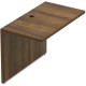 Lorell Chateau Series Bridge - 41.4" x 23.6"30" Bridge, 1.5" Top - Reeded Edge - Material: P2 Particleboard - Finish: Walnut, La