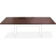 Lorell Chateau Series 8' Rectangular Tabletop - 94.5" x 47.3"1.4" - Reeded Edge - Material: P2 Particleboard - Finish: Mahogany 